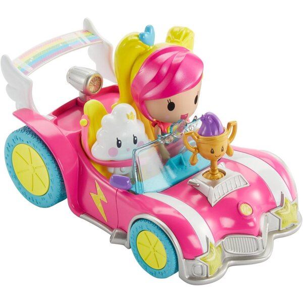 Barbie Heldin Pixel-Videospielset mit Fahrzeug und Puppe für 2D-Abenteuer