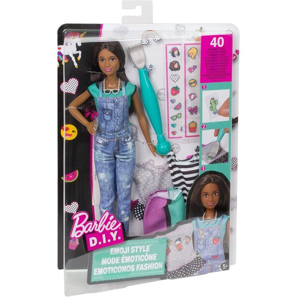 Barbie D.I.Y. Bambola Emoticon Fashion per Piccole Designer Creative