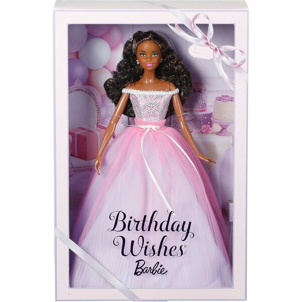 Barbie Collector Geburtstagswünsche-Puppe mit elegantem Kleid und Accessoires