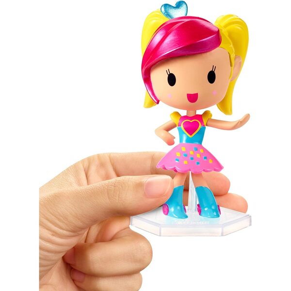 Barbie DTW14 Mehrfarbige Puppe mit Ständer, inspiriert von 2D-3D-Charakteren
