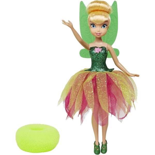 Disney Fairies Tinker Bell Puppe mit Haarschmuck zum Kämmen und Dekorieren