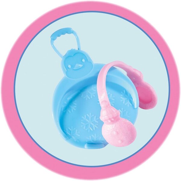 Evi Love Winter Fun - Bambola 12 cm in abbigliamento invernale con accessori