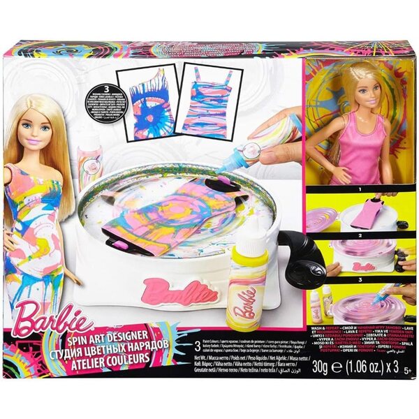 Barbie Fashion Mix DMC10 – Puppe mit waschbaren Kleidern und kreativem Modeset