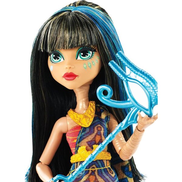 Cleo de Nile Monster High Puppe mit rotem Kleid und Fotoautomaten-Accessoires