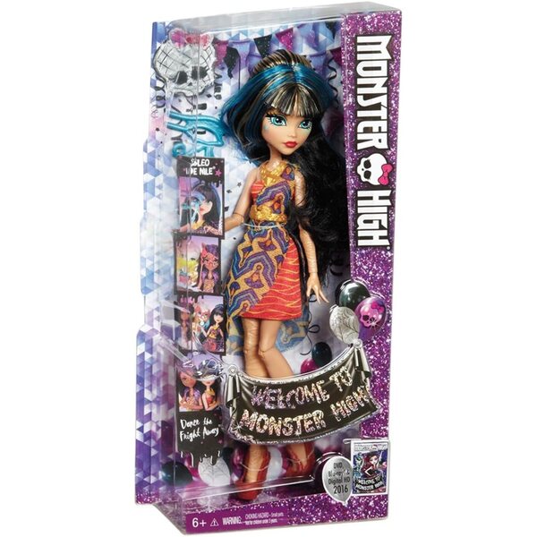 Cleo de Nile Monster High Puppe mit rotem Kleid und Fotoautomaten-Accessoires