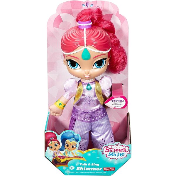 Bambola Shimmer And Shine Fisher-Price parlante e cantante 30 cm Rosa