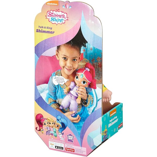 Bambola Shimmer And Shine Fisher-Price parlante e cantante 30 cm Rosa