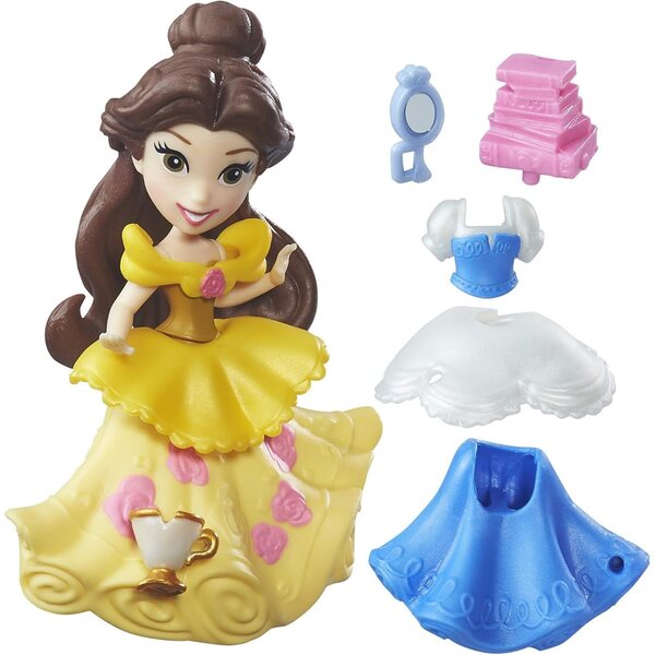 Disney-Prinzessinnen Schneewittchen Belle Merida Cinderella 5 cm große Puppen mit austauschbaren Kleidern