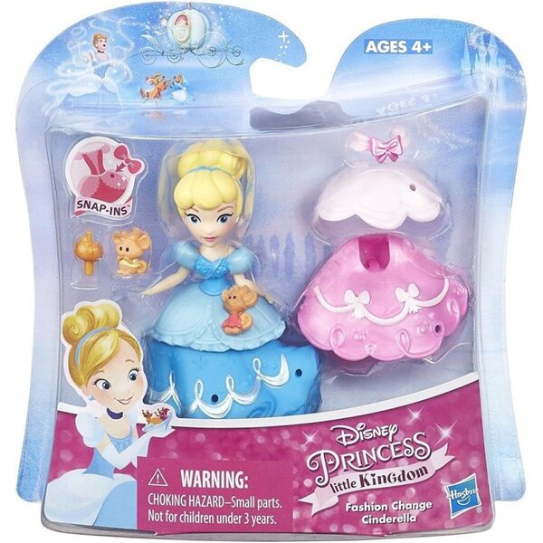 Disney-Prinzessinnen Schneewittchen, Belle, Merida und Aschenputtel mit Mix & Match-Kleidern