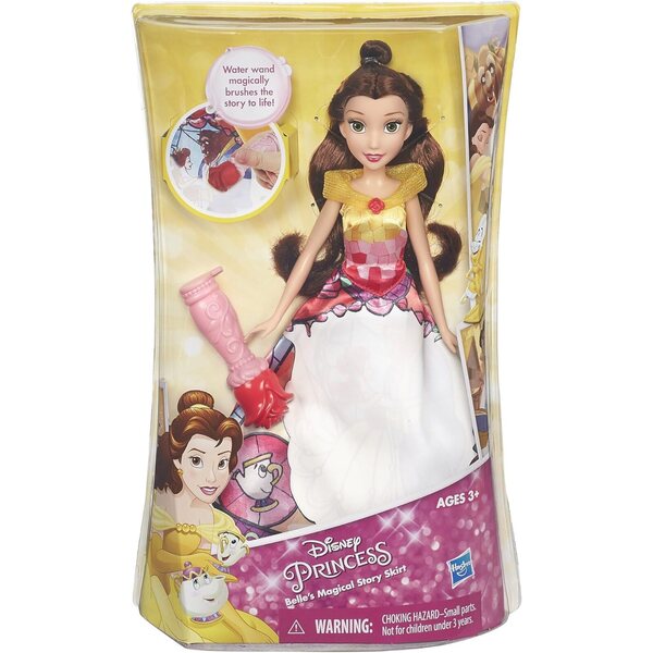 Disney Princess Belle: Puppe mit Zauberrock und Zubehör inklusive