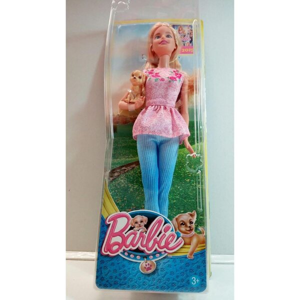 Barbie und der Schatz der Welpen: Barbie-Puppe mit Hund und Freizeitkleidung