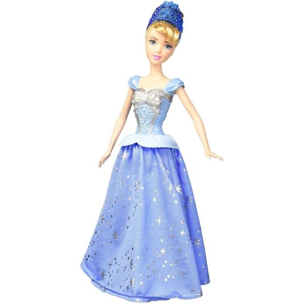 Disney-Prinzessin Aschenputtel wirbelt mit glitzerndem Rock und Ballkleid