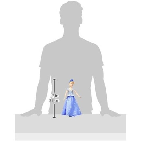 Disney Principessa Cenerentola Volteggiante con Gonna Luccicante e Abito da Ballo