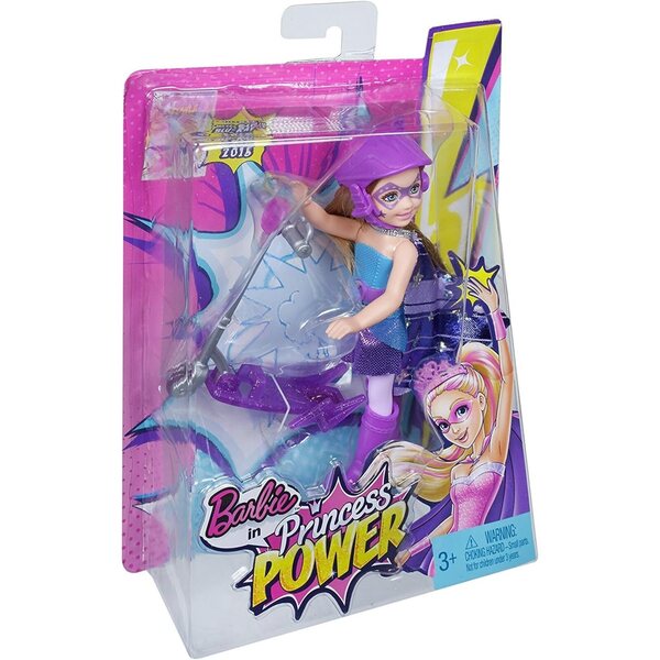 Barbie Chelsea mit rosa Motorrad – Super-Prinzessin-Puppe und Roller Mattel CDY70