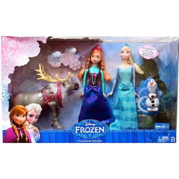 Exklusives Disney Frozen Friends-Set mit Elsa, Anna, Olaf und Sven – Sammelspiel