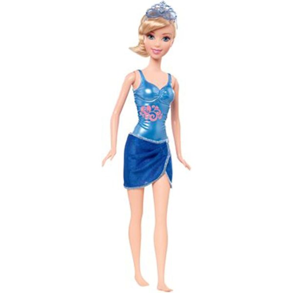 Mattel Disney Princesses - Cinderella Badepuppe 28 cm, Wasserspielzeug