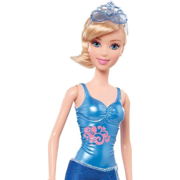 Mattel Disney Princesses - Askepot Badedukke 28 cm, Vandlegetøj