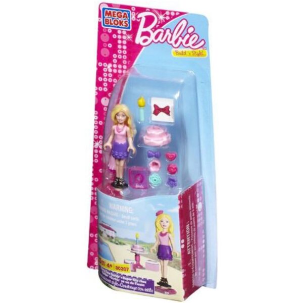 Mega Bloks Barbie Party Time: Bauparty-Set mit Barbie und Modeaccessoires