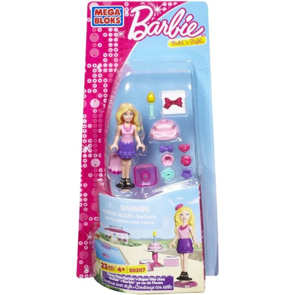 Mega Bloks Barbie Party Time: Bauparty-Set mit Barbie und Modeaccessoires