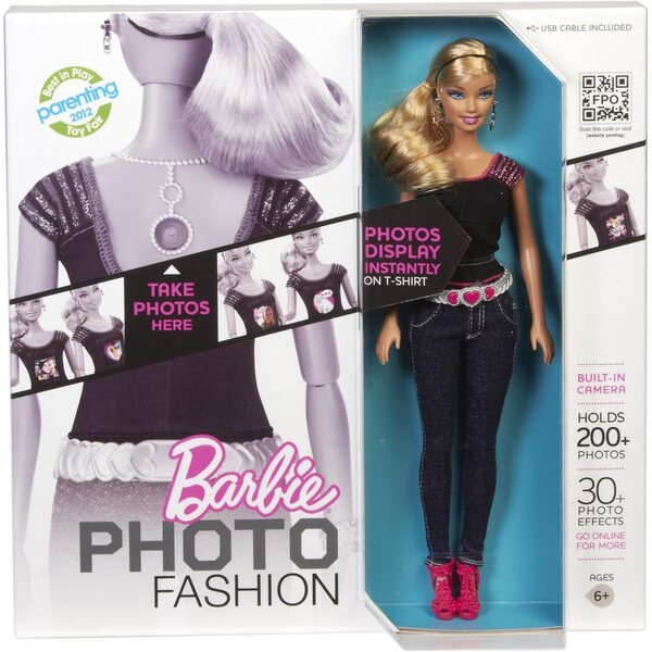 Barbie Foto Cam: Bambola Fotografica con Maglietta Personalizzabile e USB