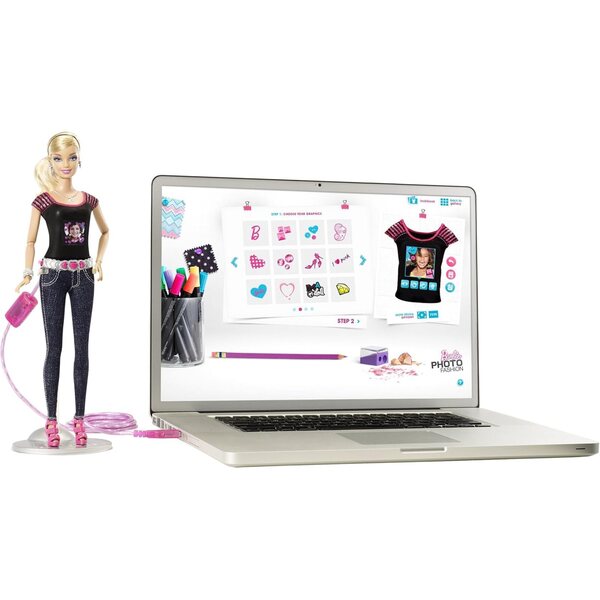 Barbie Foto Cam: Bambola Fotografica con Maglietta Personalizzabile e USB