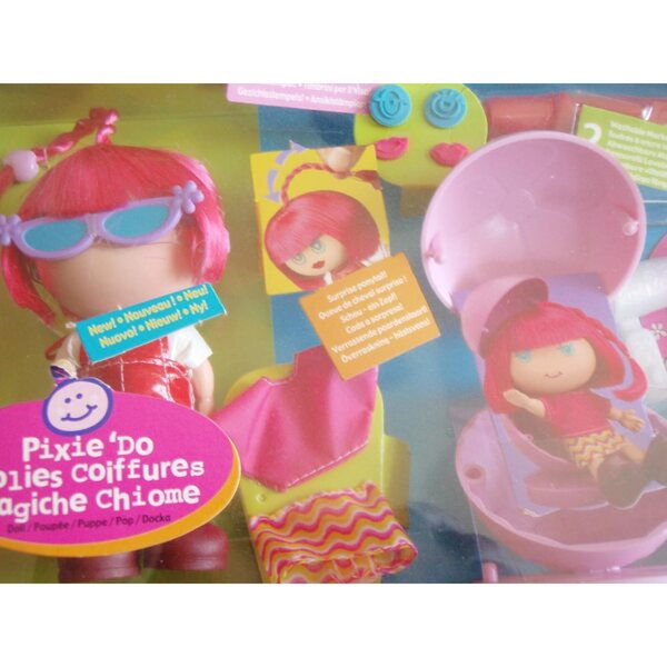 Pixie'do-pop met stempelgezicht, wasbare stiften en accessoires voor creativiteit