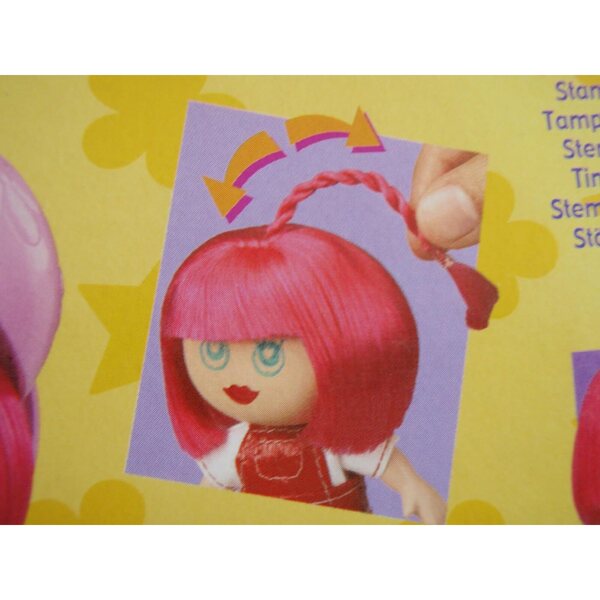 Pixie'do-pop met stempelgezicht, wasbare stiften en accessoires voor creativiteit