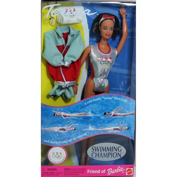 Επίσημη κούκλα Teresa Swimming Champion με μετάλλιο και αξεσουάρ Mattel