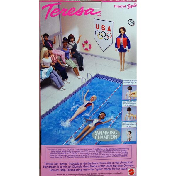 Teresa Swimming Champion bambola ufficiale con medaglia e accessori Mattel