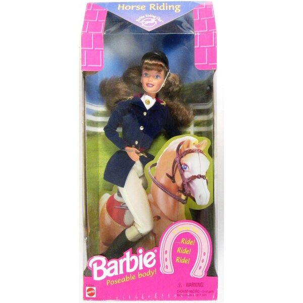Barbie Equitazione con Corpo Snodabile e Abbigliamento Completo da Rider
