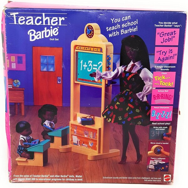 Lehrer-Barbie-Puppenset AA mit realistischen Geräuschen und motivierenden Sätzen