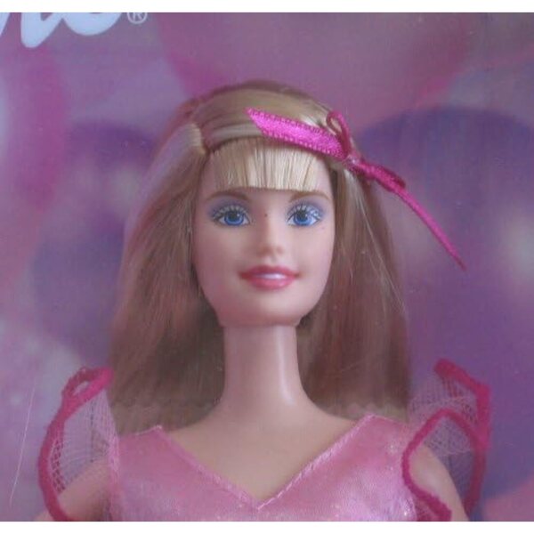 Alles Gute zum Geburtstag Barbie mit rosa Tiara und funkelndem Kleid – Ausgabe 2002