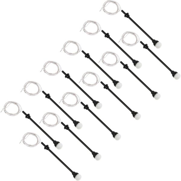 UPKOCH Set 12 Mini Lampioni in Miniatura per Decorazioni Paesaggistiche e Miniature