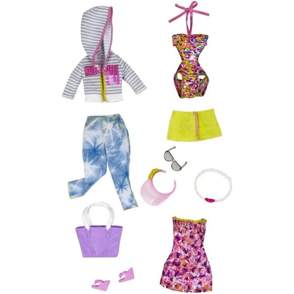 Barbie Fashionistas Primavera 2012 Set Abiti e Accessori Moda Bambola