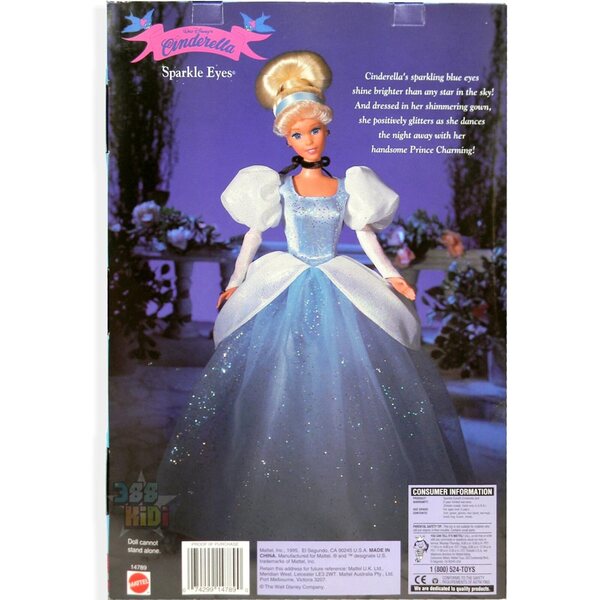 Cinderella Disney Sparkle Eyes Mattel Special Edition 1995 Puppe