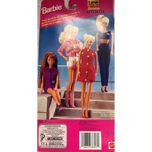 Barbie Lee Jeans Fashions 1995 - Abbigliamento Easy To Dress per Bambole 11.5"