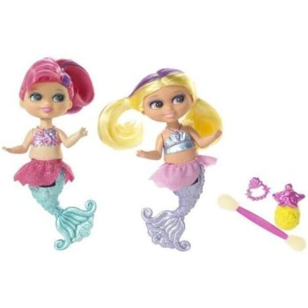 Barbie Merpixies mit farbwechselnden Haaren und Meerjungfrauenschwänzen – Rosa und Gelb