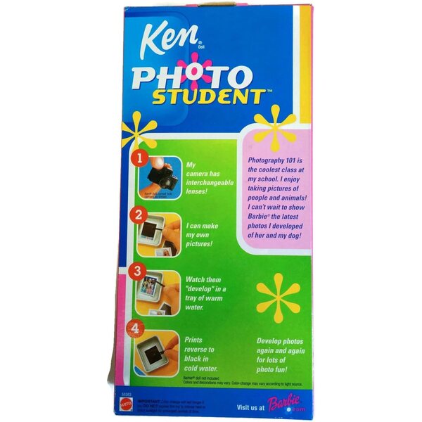 Barbie Ken Student mit Kamera – Student-Fotopuppe
