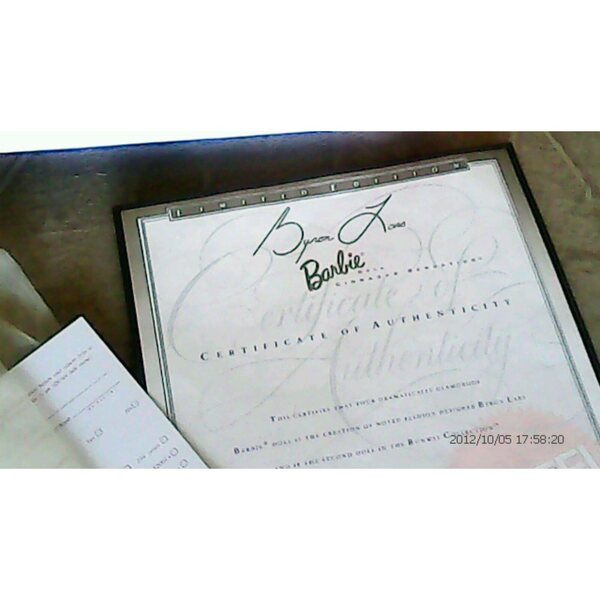 Barbie Cinnabar Sensation Byron Lars Design 12" raffinierte Modepuppe