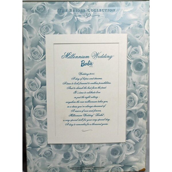 Barbie Fantasy Bride AA con abito da sposa e anello per bambine