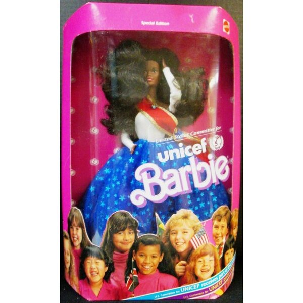 Barbie Unicef African American Special Edition mit Poster und Ständer