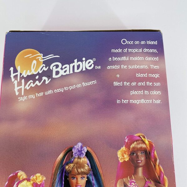 Barbie Pink & Gold Hula Hair Edizione Speciale Mattel 1996 con Fiori Tra i Capelli