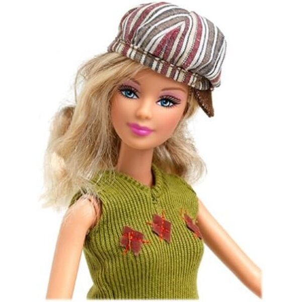 Barbie Fashion Fever 2004: Orangefarbener Rock und schicke braune Jacke