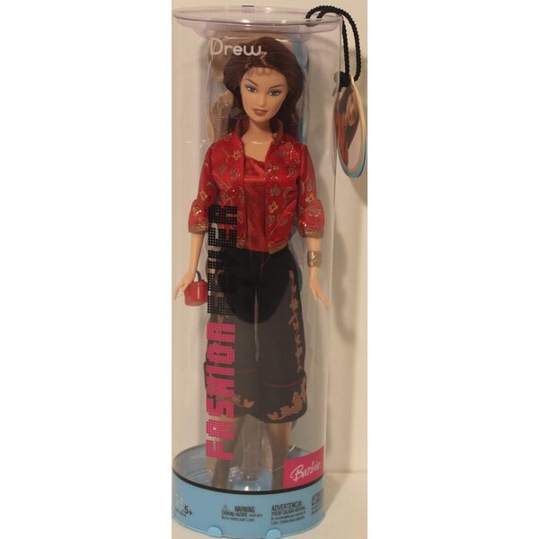 Barbie Fashion Fever Drew-Puppe mit Brokatjacke im Hollywood-Stil