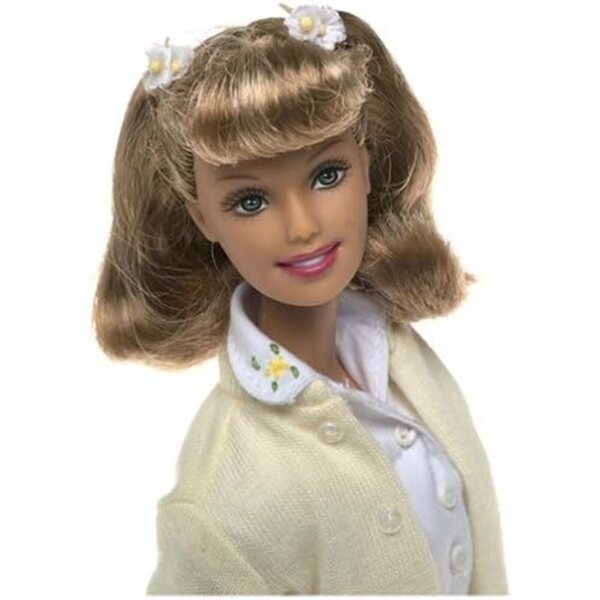 Barbie Sandy Grease 1950er Jahre mit gelbem Rock und Echtheitszertifikat