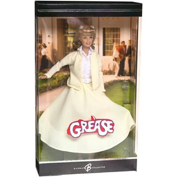 Barbie Sandy Grease 1950er Jahre mit gelbem Rock und Echtheitszertifikat