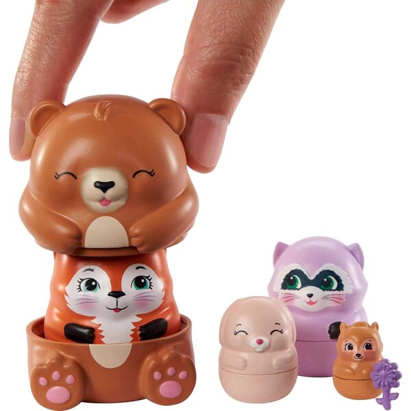 Enchantimals Bree the Bunny's Chalet mit 5 Tieren und Zubehör – Spiel für Kinder ab 4 Jahren