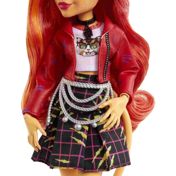 Monster High Toralei Stripe – Sammelpuppe mit Zubehör und Sweet Fangs-Haustier