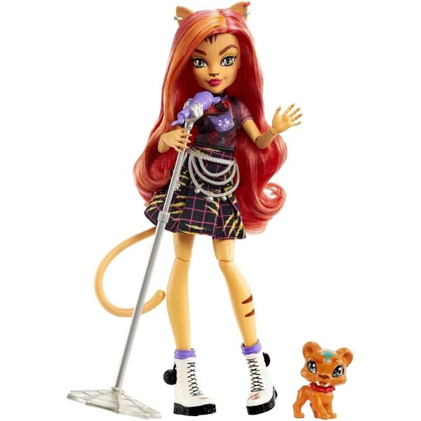 Monster High Toralei Stripe – Sammelpuppe mit Zubehör und Sweet Fangs-Haustier