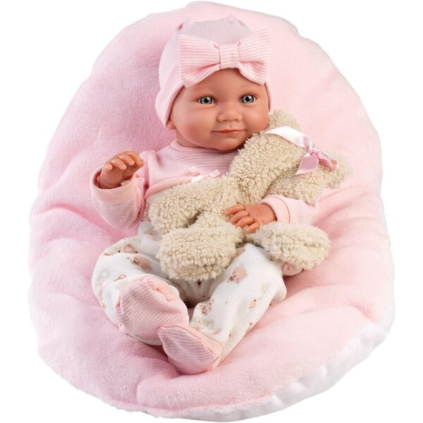 Llorens Nica 40 cm große Puppe mit blauen Augen, Kleid und weichen Accessoires